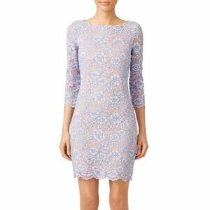 Diane Von Furstenberg Light Purple Lace Mini Dress
